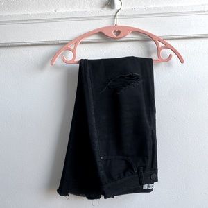 refuge Ripped Black High Rise Jeans